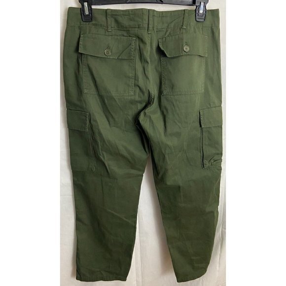 Frame Womens 29 Green Relaxed Cargo Crop Pants TAKE NOTE of ACTUAL MEASUREMENTS - Picture 3 of 4